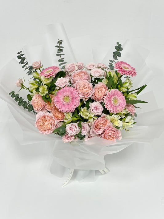 Alstromeria, Gerbera Flower Bouquet Arrangement